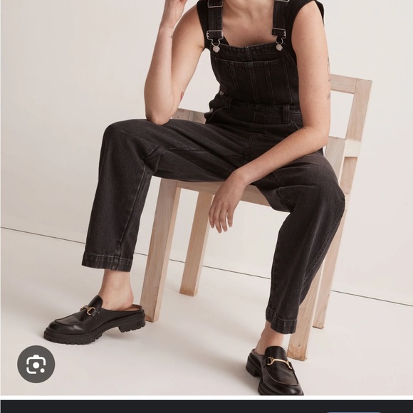 Madewell Straight-Leg Overalls in Lunar Wash XXS - Picture 3 of 10